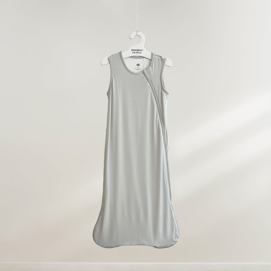 Number Twelve Bamboo Sleep Bag 0.5 TOG in Stone, flat lay