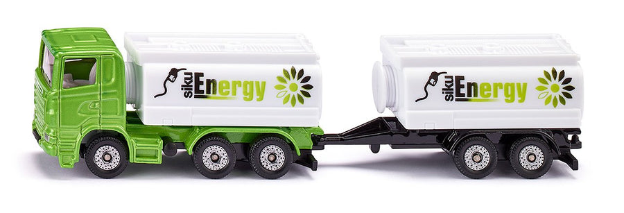 Truck with Tank Superstructure and Trailer Siku die-cast model, side view