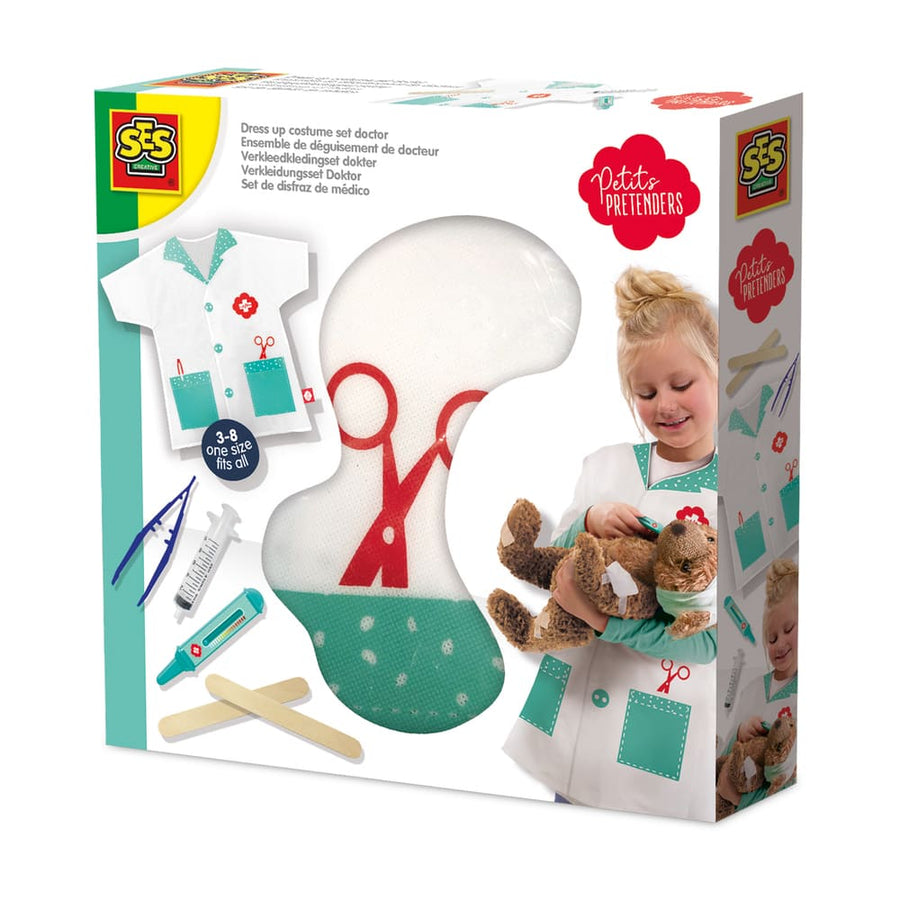 SES Creative Dress Up Costume Set Doctor packaging