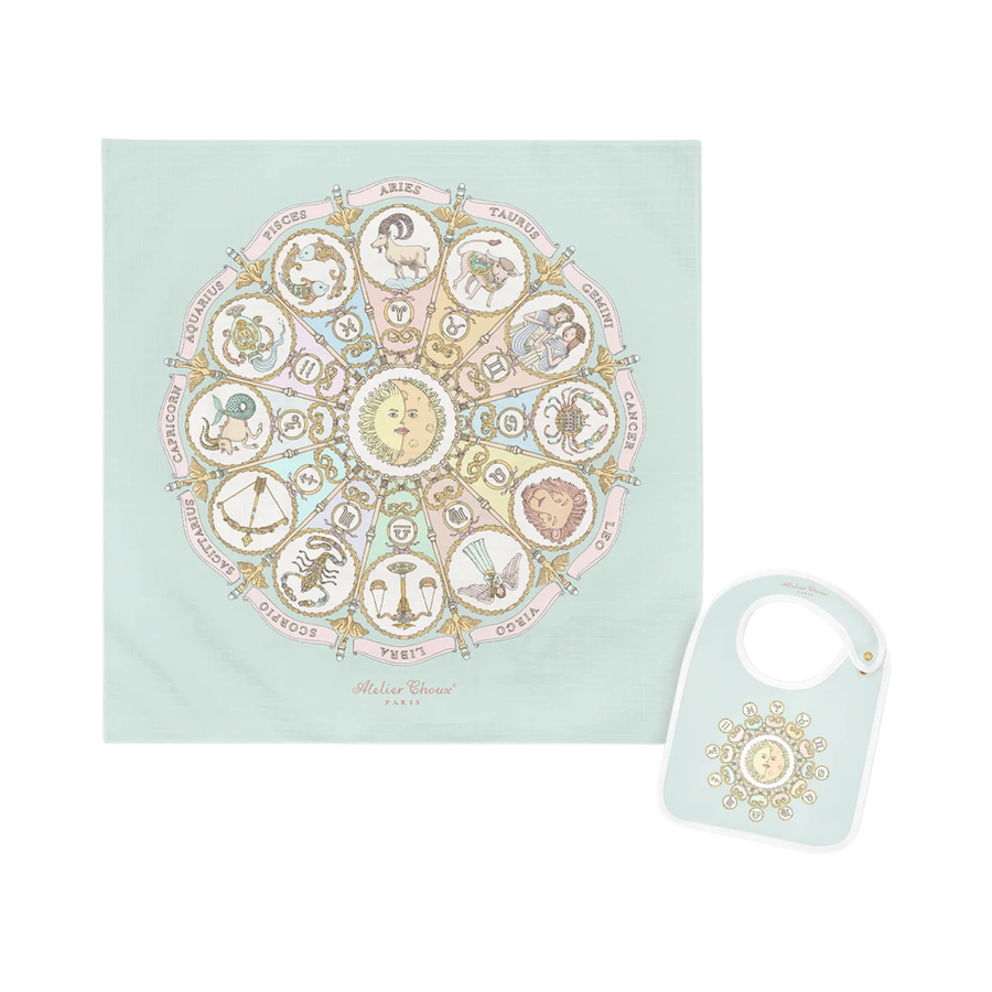 Atelier Choux Zodiac Blue CARRÉ & Bib Bundle