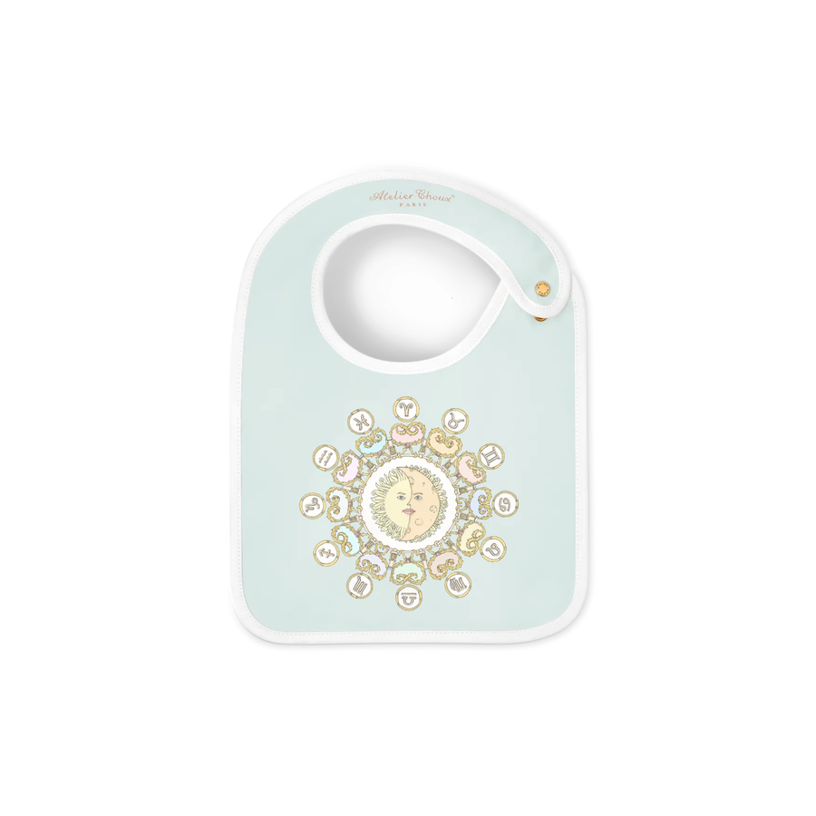 Atelier Satin Bib - Zodiac Blue