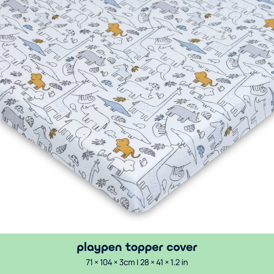 Comfy Comy Living Playpen Topper Cover - Jungle