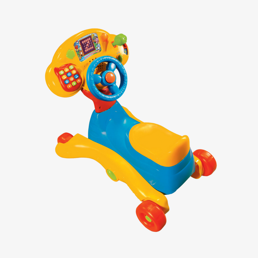 VTech Grow and Go Ride On in ride-on mode