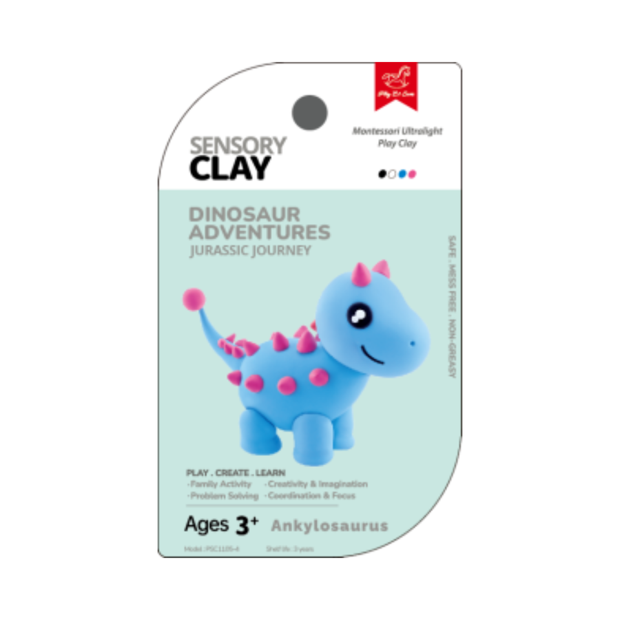 Play Et Sens Sensory Clay - Ankylosaurus V2