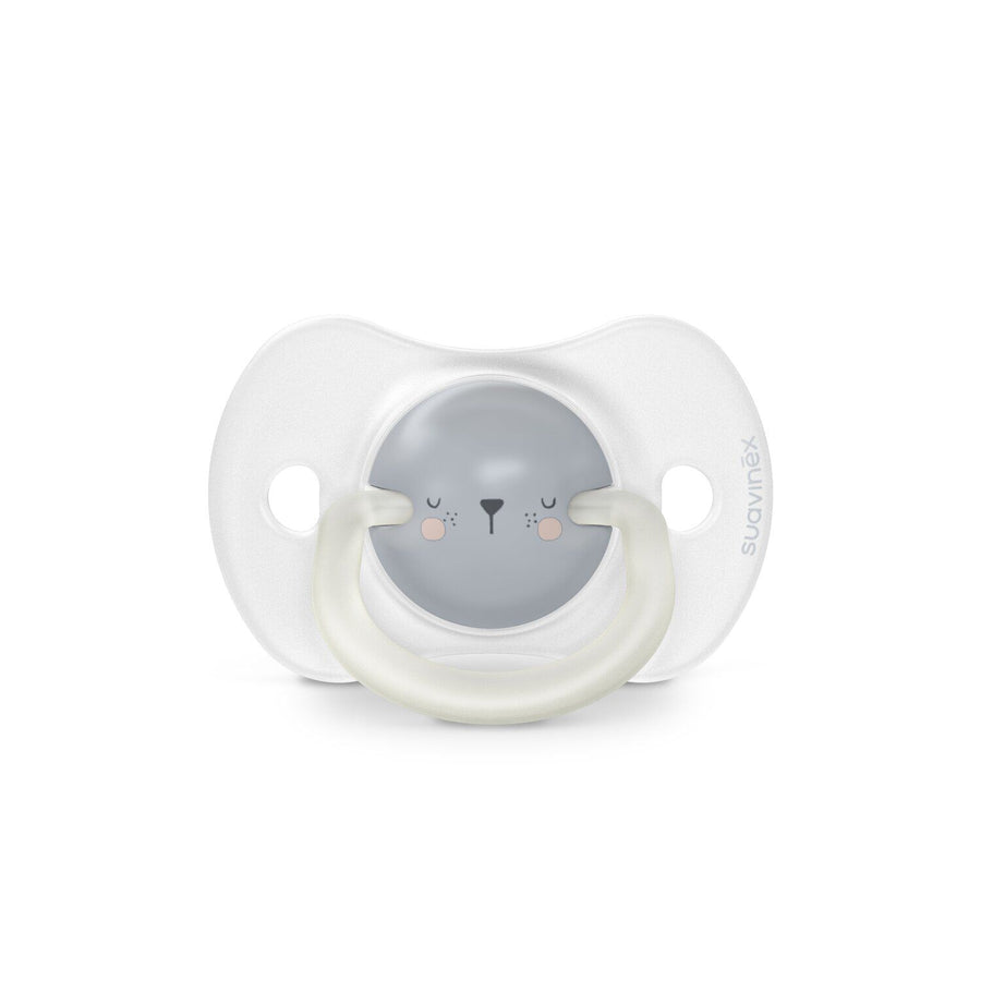 Suavinex Night glow-in-the-dark SX Pro soother, Bear design