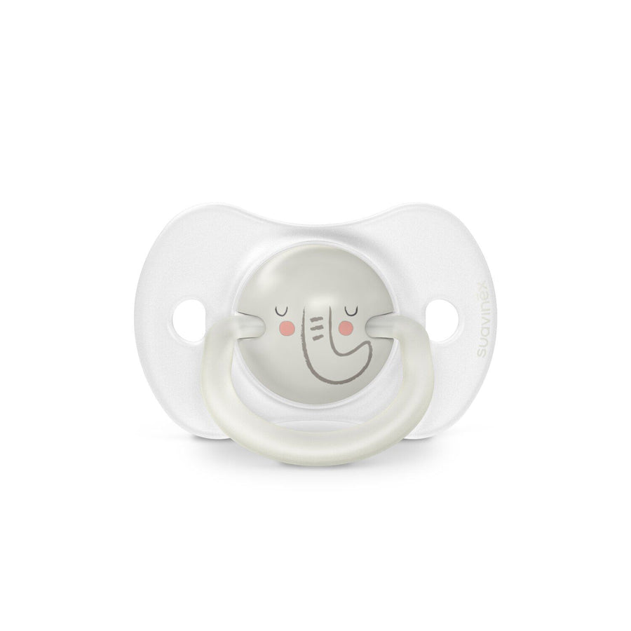 Suavinex Night glow-in-the-dark SX Pro soother, Elephant design