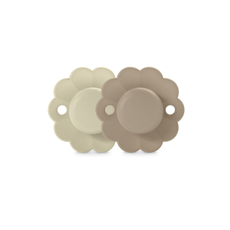 Suavinex Wonder SX Pro reversible soother 0-6 months, 2 pack, Whitecap Grey and Cork