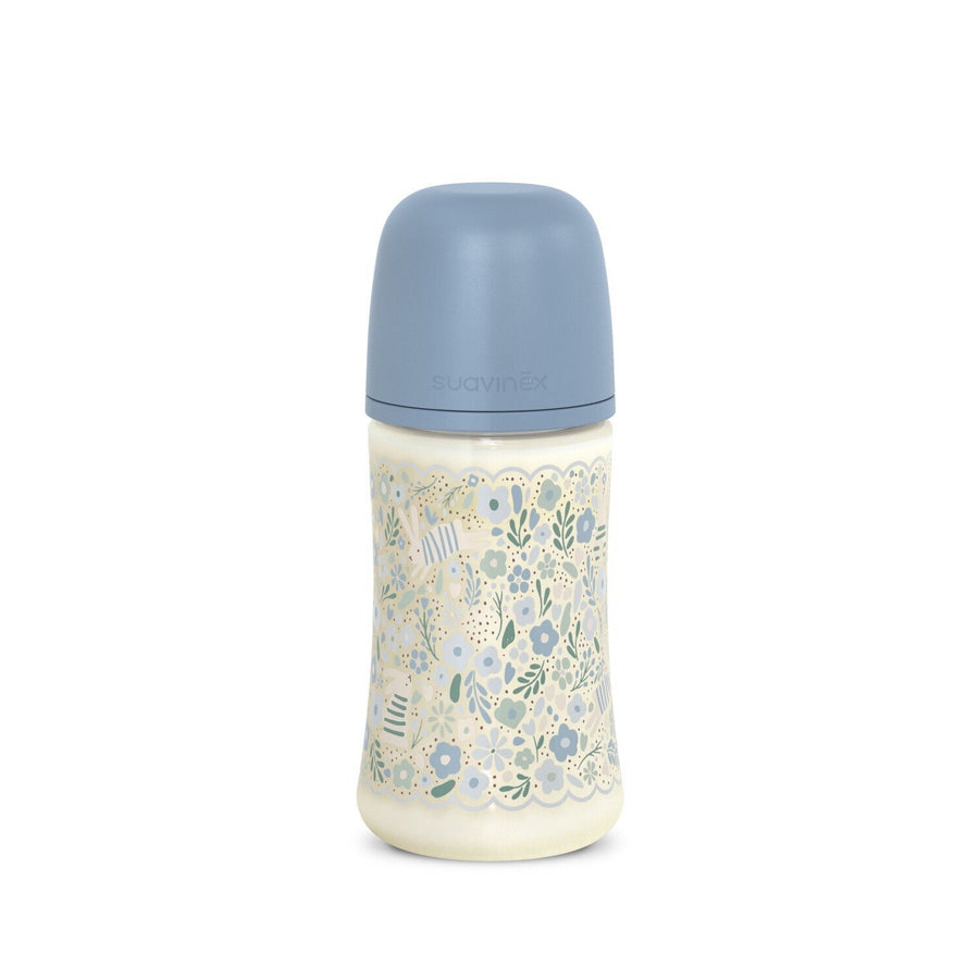 Suavinex Wonderland Liberty Blue 270ml polyamide feeding bottle with medium-flow SX Pro teat
