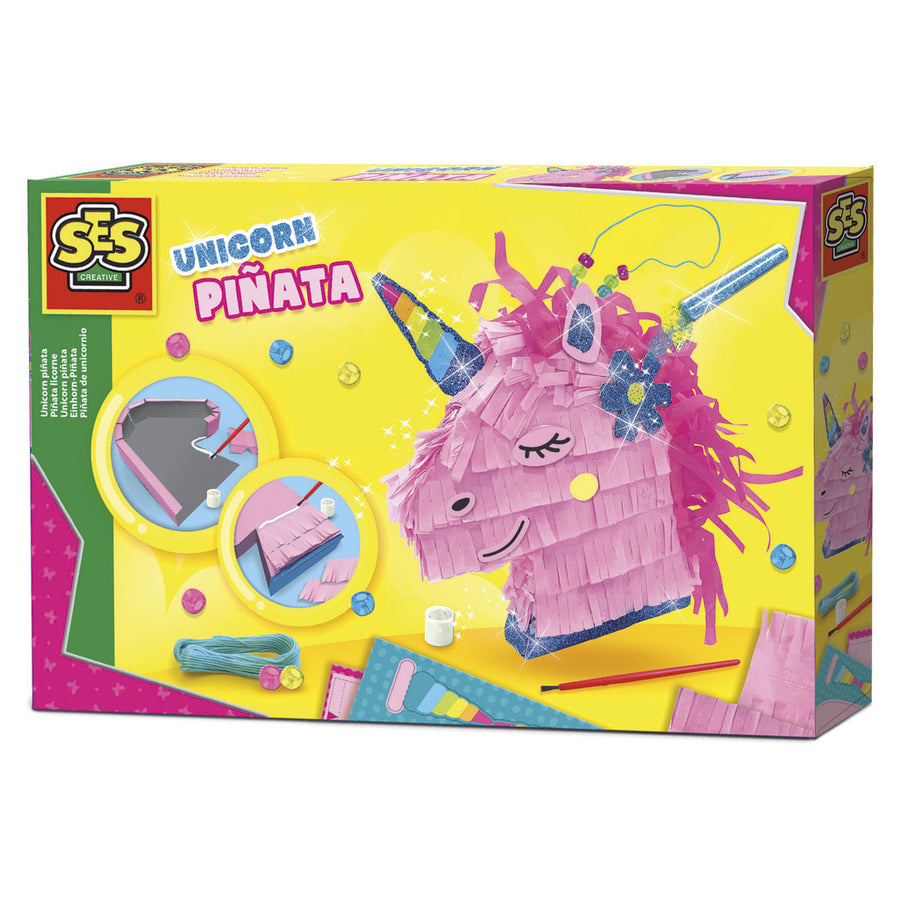 SES Creative Unicorn Piñata craft kit (art. 14714) packaging