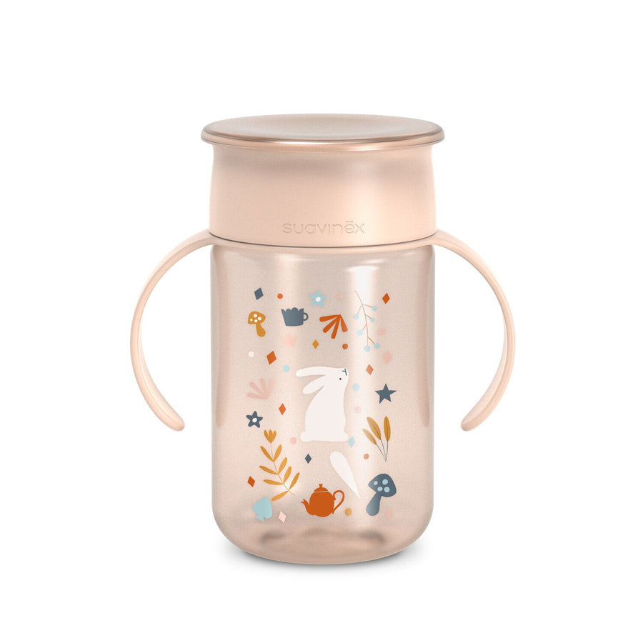 Suavinex Wonderland 360 degree training cup 340ml in pink