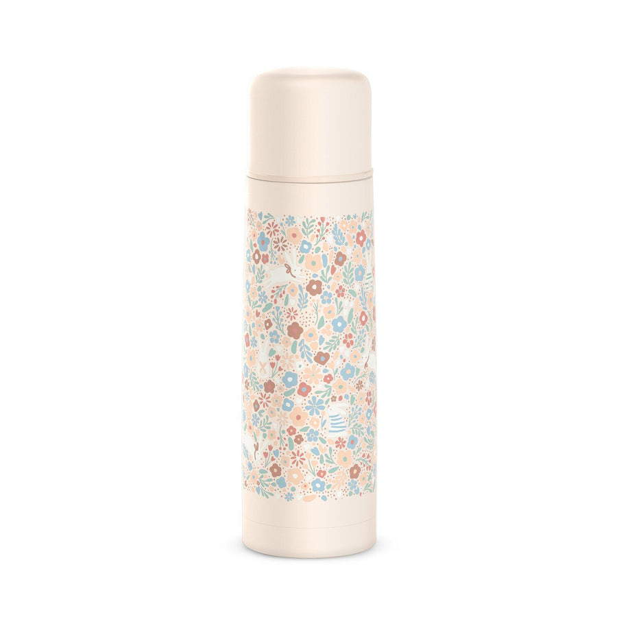 Suavinex Wonderland 500ml stainless steel insulated bottle in Liberty print
