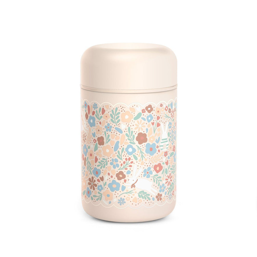 Suavinex Wonderland 400ml stainless steel food jar in Liberty floral print