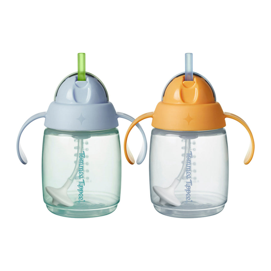 Tommee Tippee Trainer Straw Cup, 6m+, 240ml, boy colourway