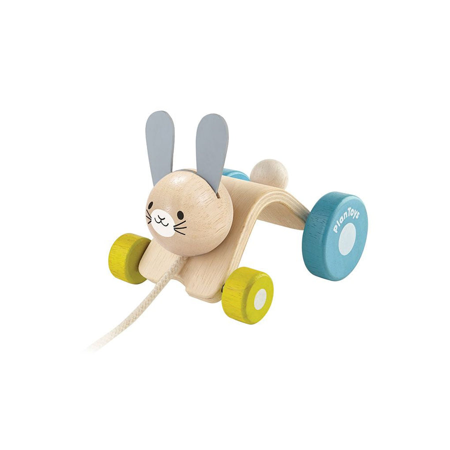 PlanToys Hopping Rabbit wooden pull toy