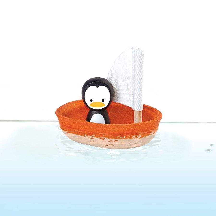 PlanToys Sailing Boat with penguin