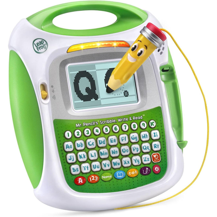 LeapFrog Mr. Pencil's Scribble, Write & Read, tracing a letter Q