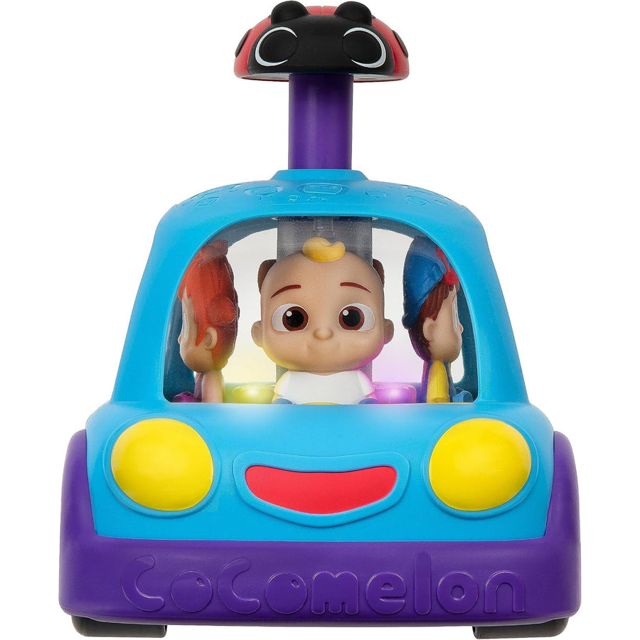Cocomelon Push N Sing Family Car, front with JJ driving