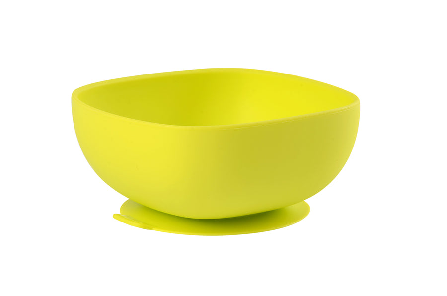 BEABA silicone suction bowl in green
