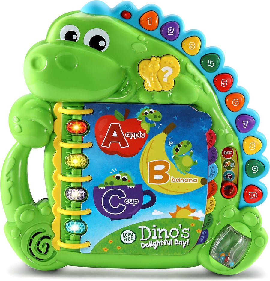 LeapFrog Dino's Delightful Day Book, front
