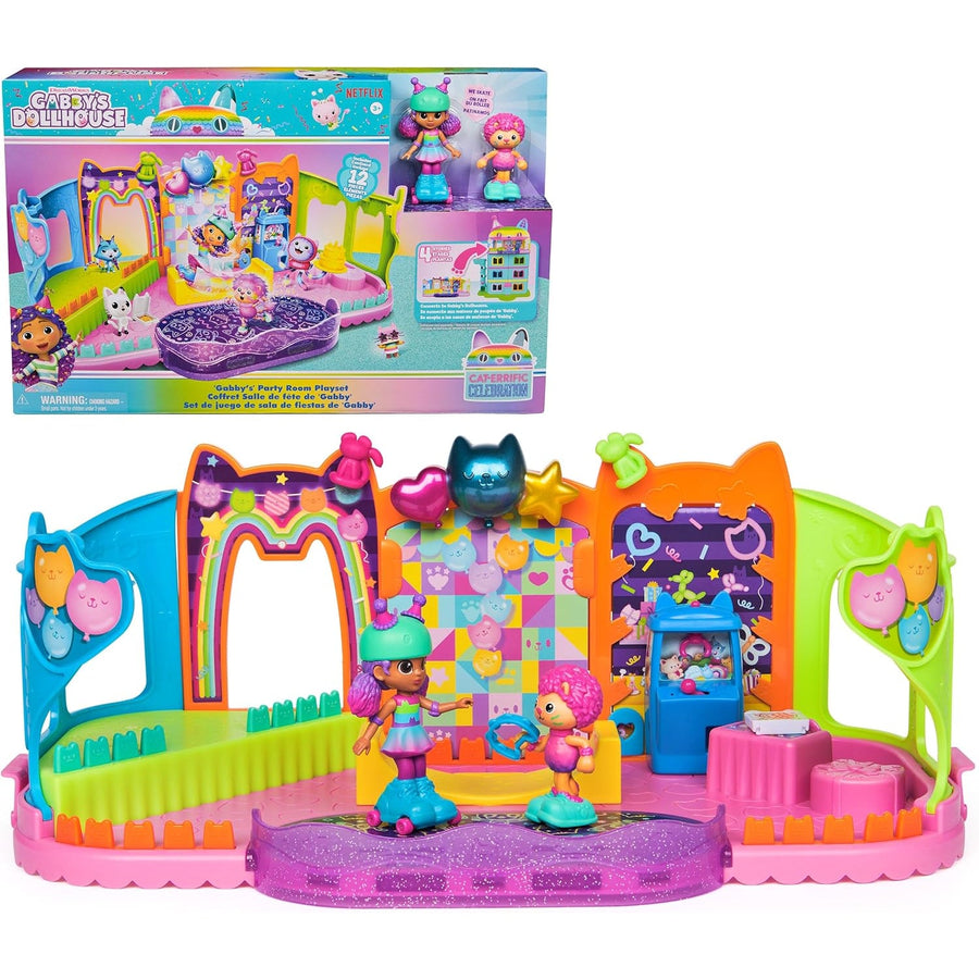 Gabby's Dollhouse Party Room Playset assembled
