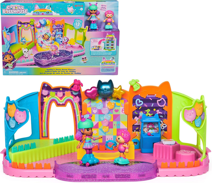 Gabby's Dollhouse Party Room Playset assembled