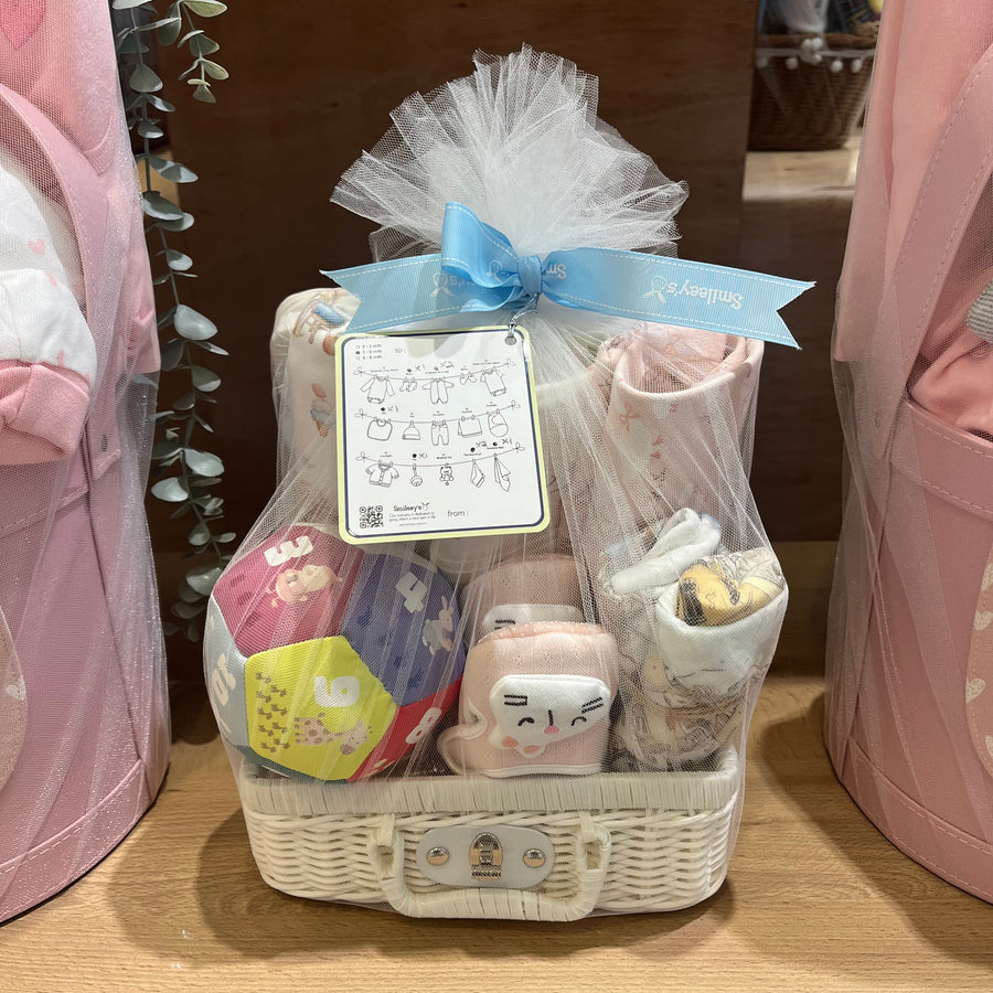 Smileeys Little Gift Set Wood Box - Girl Pink Design
