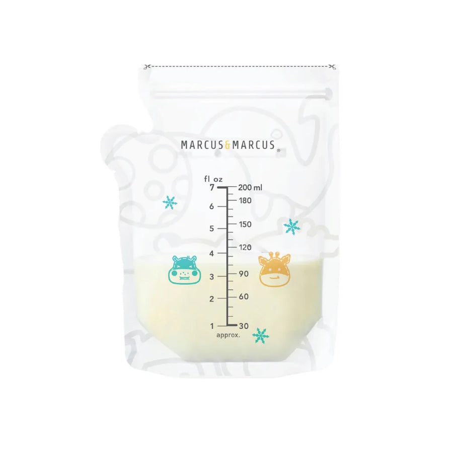 Marcus & Marcus Breastmilk Storage Bag (Temperature sensing - 200ml) - 50 bags