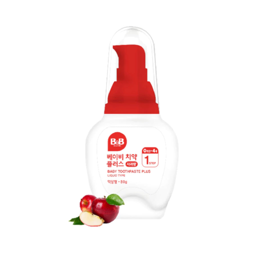 B&B Baby Toothpaste 80g (Liquid Type) 0-4 yr old- Apple