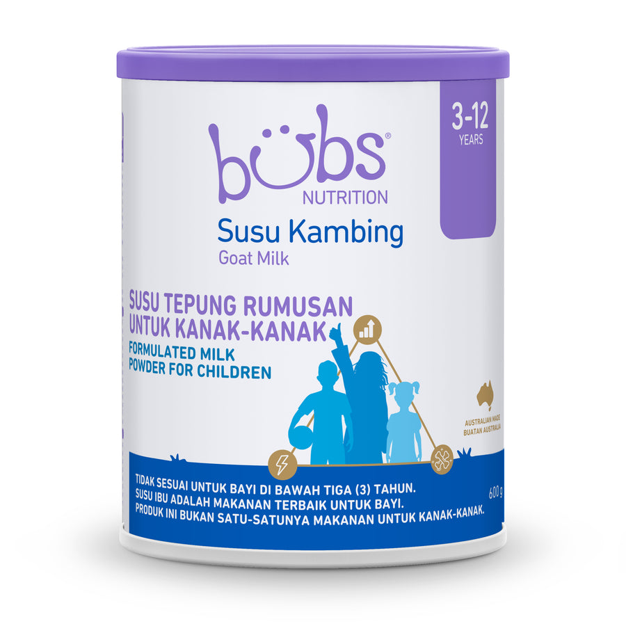 Bubs Goat Milk Stage 4, 600g (3Y-12Y)