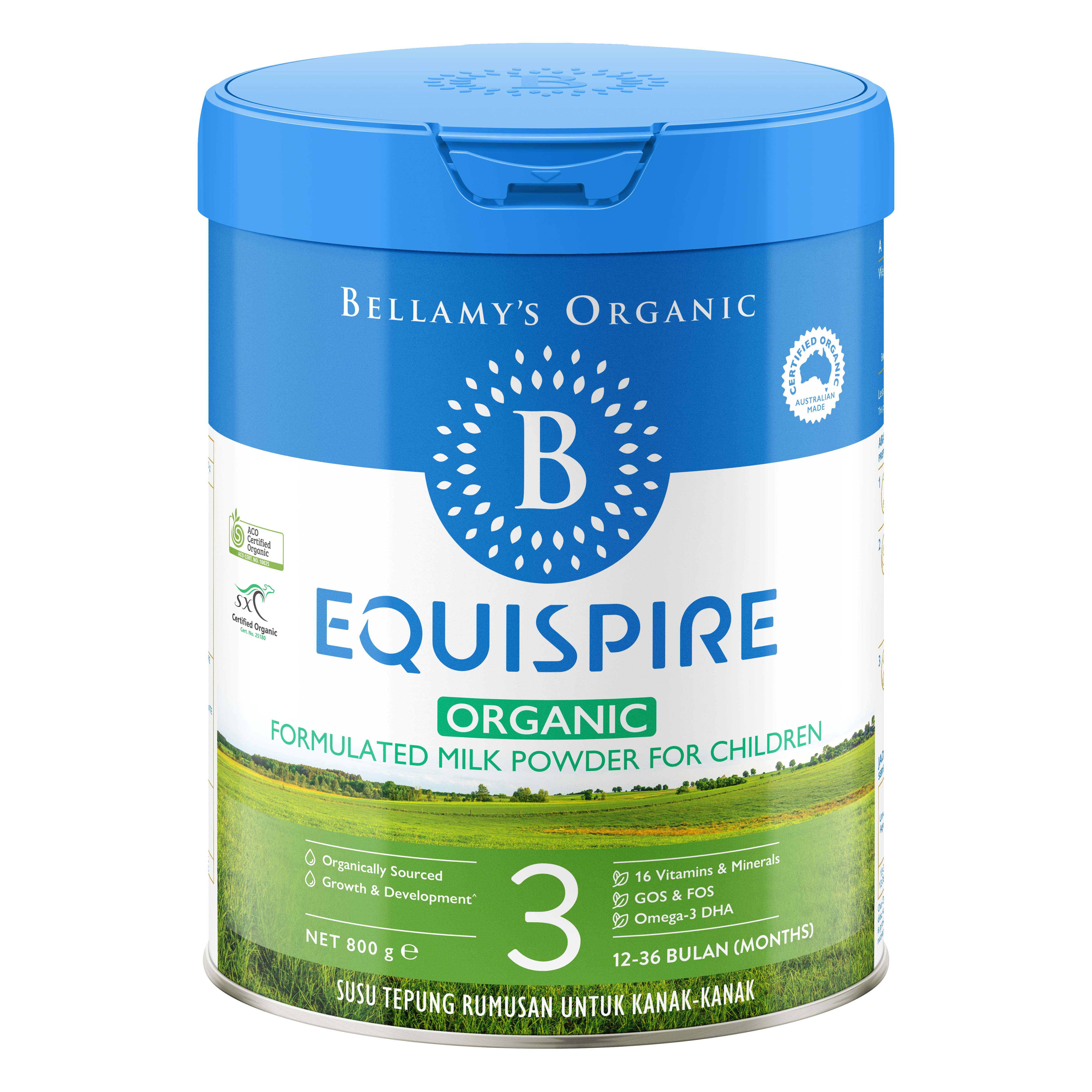 Bellamy's Organic Equispire Toddler Milk (Step 3) 800g – Happikiddo