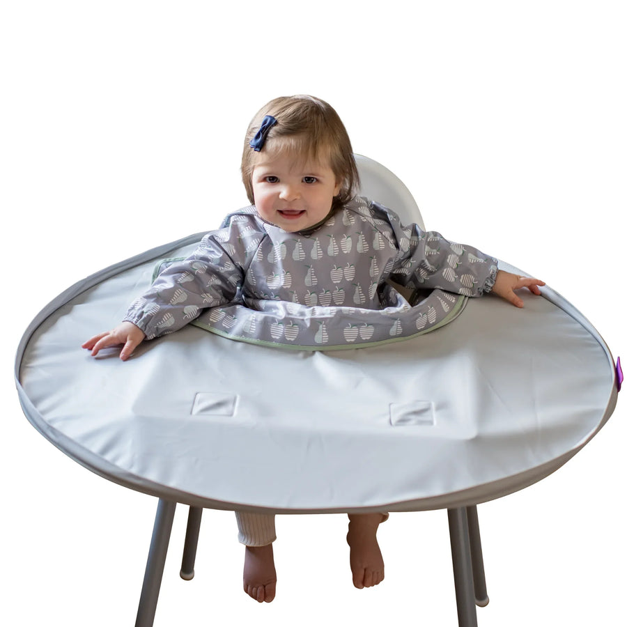 Tidy Tot Bib & Tray Kit in Dove Grey