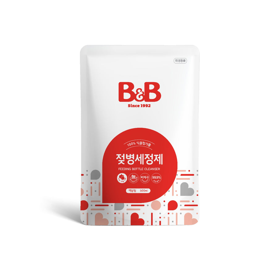 B&B Feeding Bottle Cleanser liquid, 500ml refill pouch