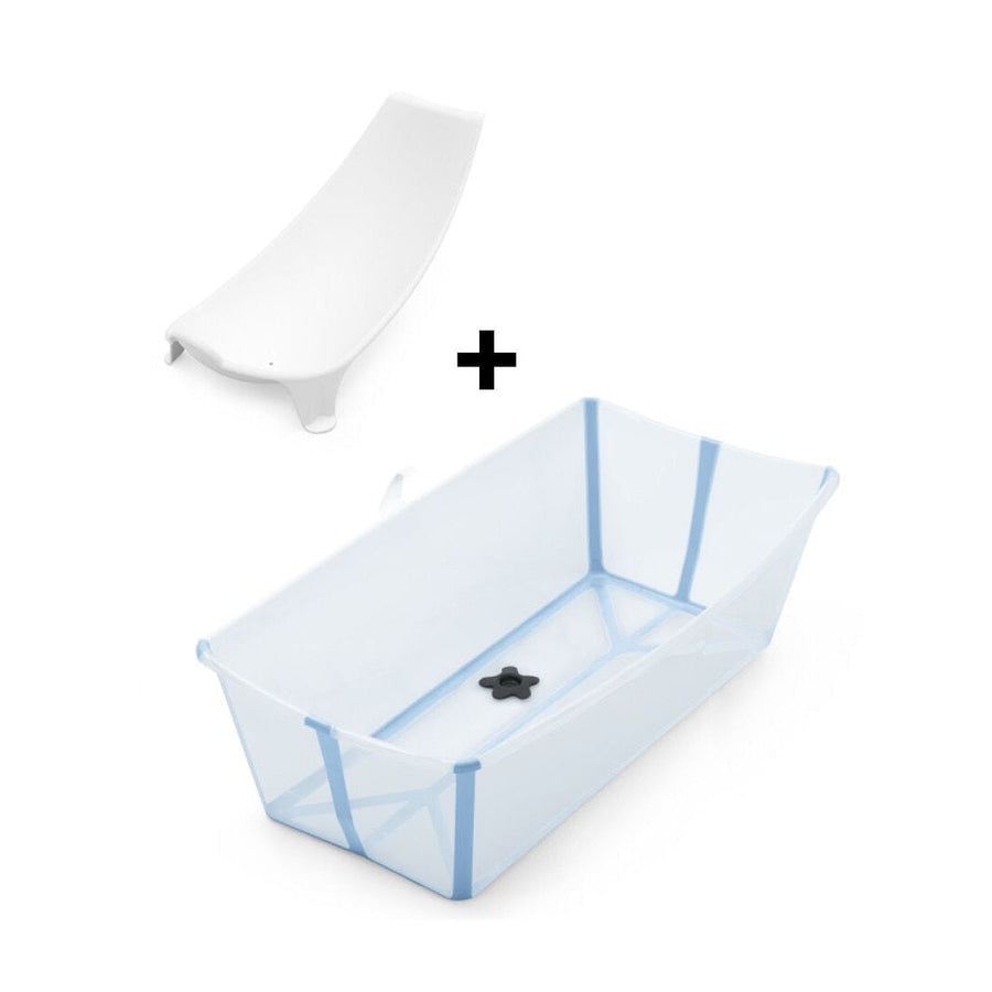 Stokke Flexi Bath X-Large Ocean Blue with Newborn Support bundle