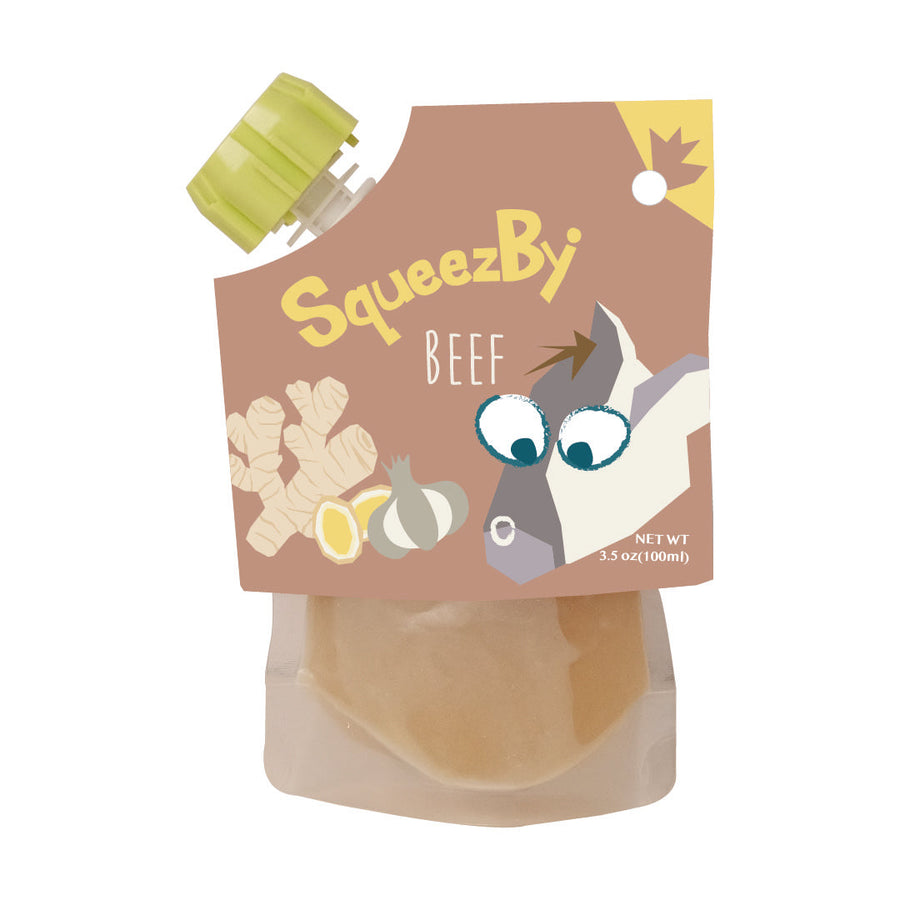 Squeezby Australian grass-fed beef bone broth pouch