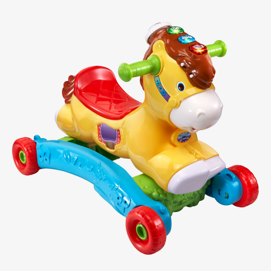 VTech Rock and Ride Pony in ride-on mode