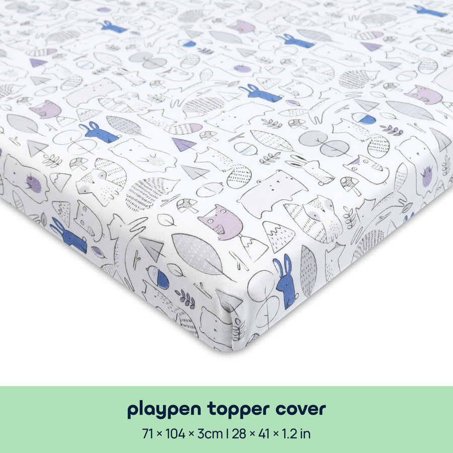 Comfy Comy Living Playpen Topper Cover - Rabbit