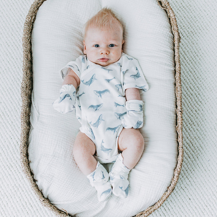 KAYS + KINS Kimono-Whales Lullaby-0-3M
