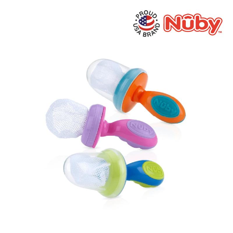 Nuby The Nibbler mesh net feeder with PP cover, colour range