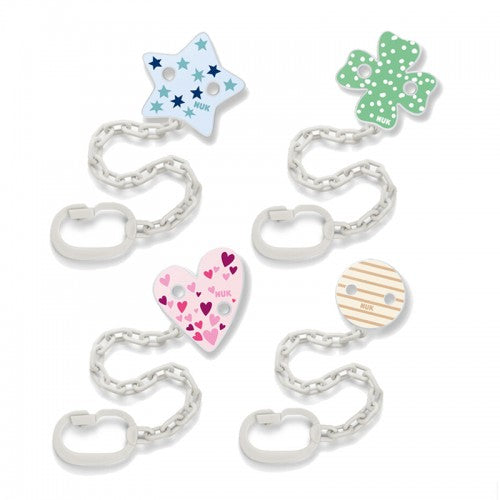 NUK Soother Chain with Clip - assorted designs