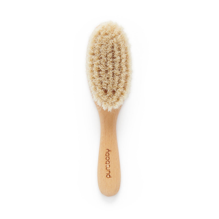Purebaby Goat Hair Brush with beechwood handle