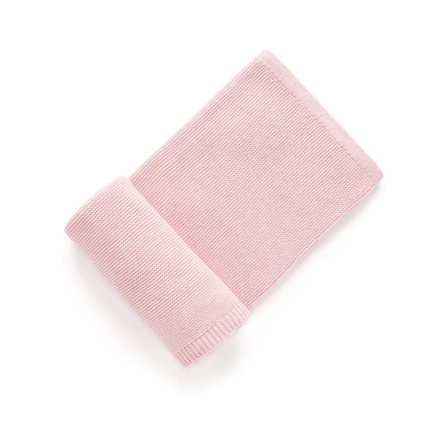 Purebaby Essentials Textured Blanket in Pink Melange