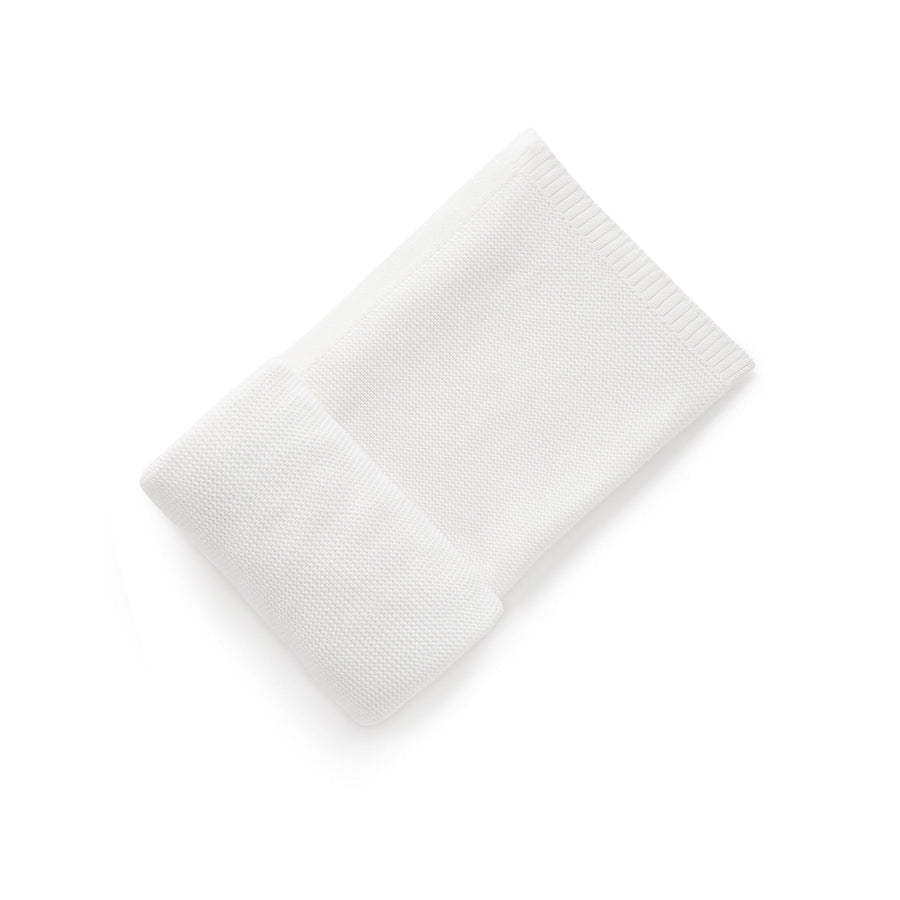 Purebaby Essentials Textured Blanket - White