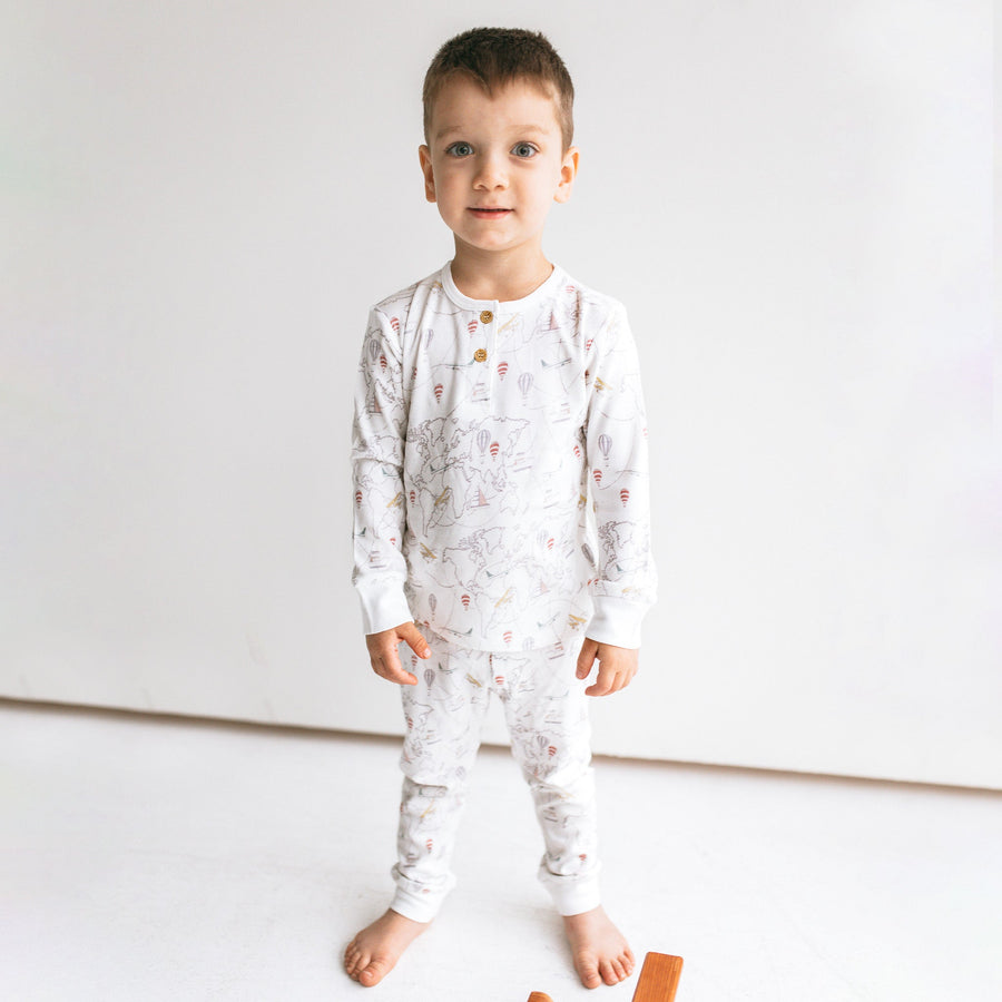 KAYS + KINS PJ Set - World Explorer - 2-3Y