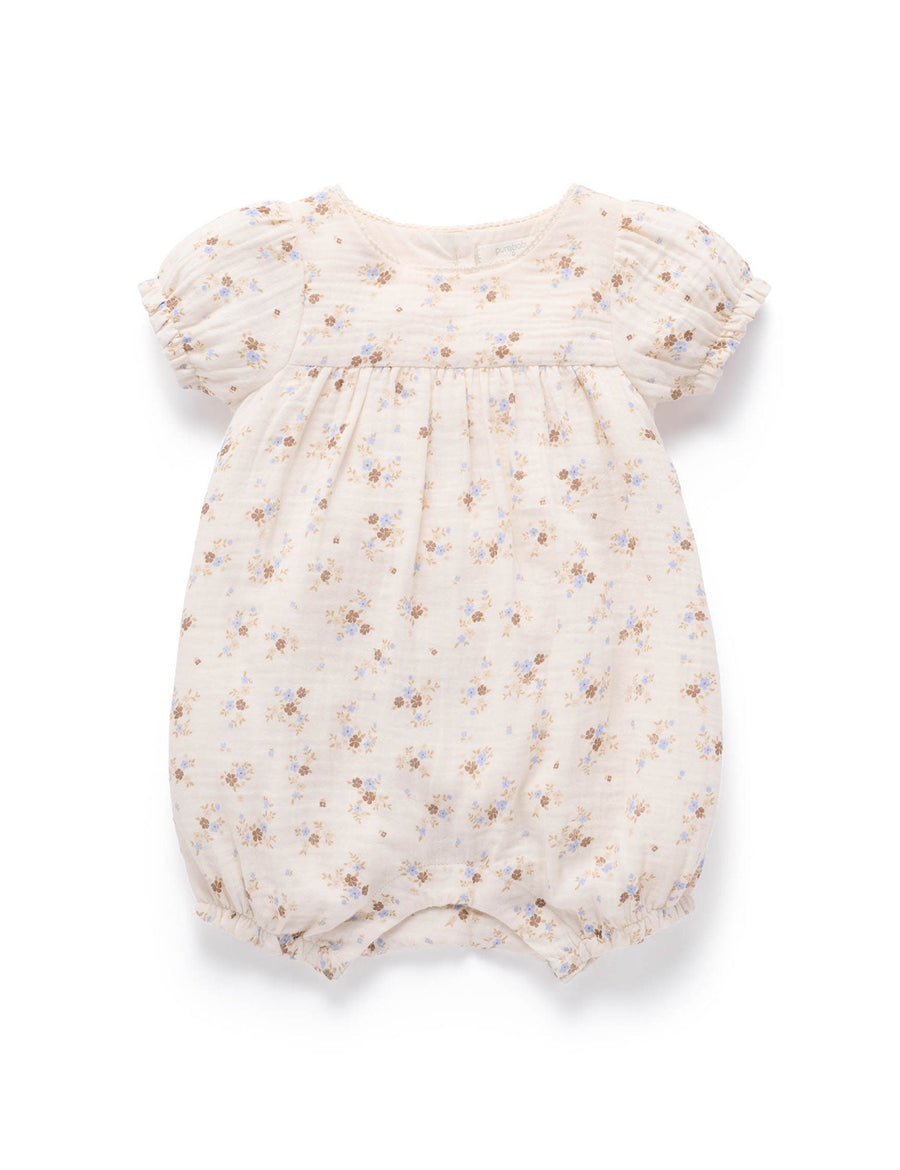 Purebaby Organic Cotton Garden Floral Romper