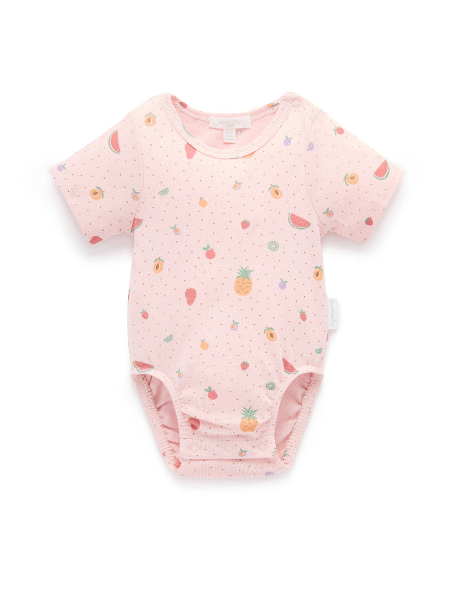 Purebaby Fruity Pointelle Bodysuit