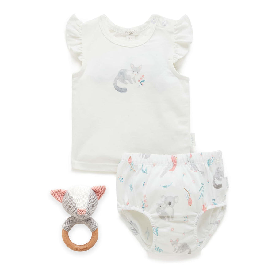 Purebaby Possum Friends 3 Piece Gift Pack