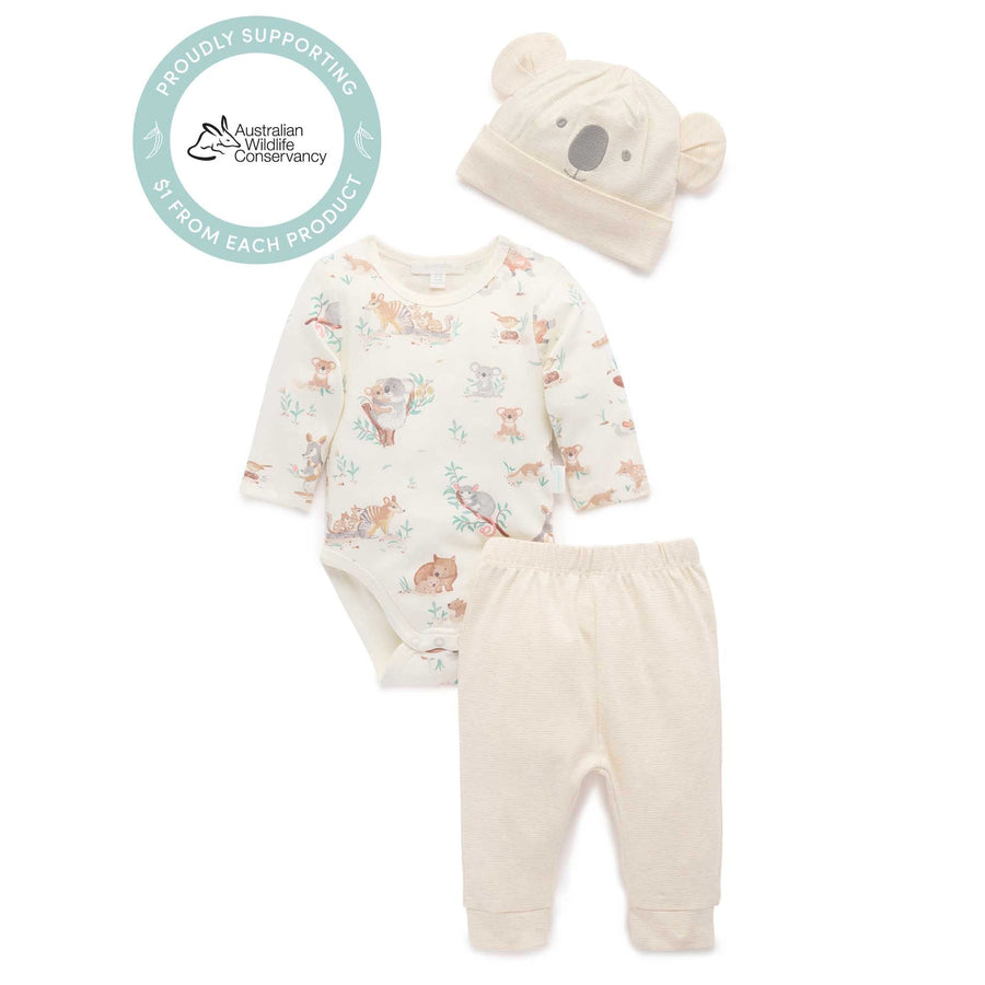 Purebaby Bush Babies 3 Piece Set