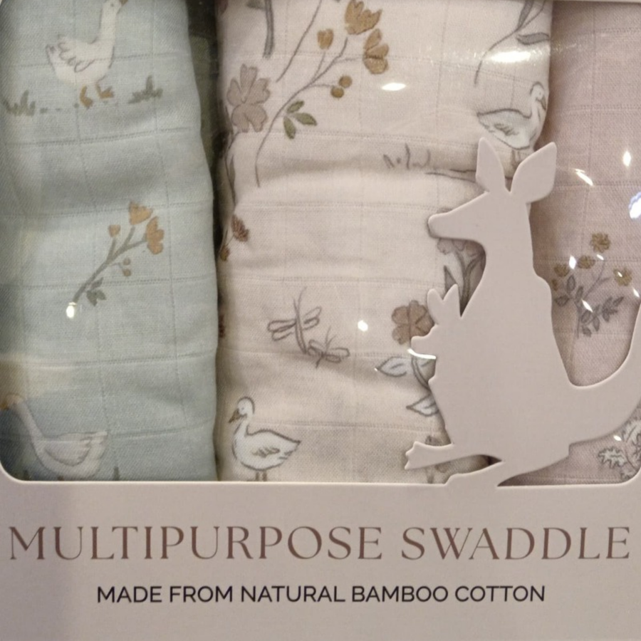 Joey&Mom Swaddle Bundle 3 in 1 - Soft Meadow Set