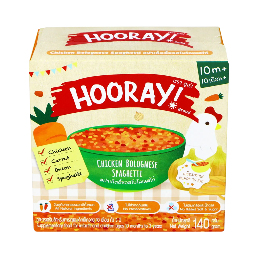 HOORAY! Chicken & Vegetable Spaghetti 140g