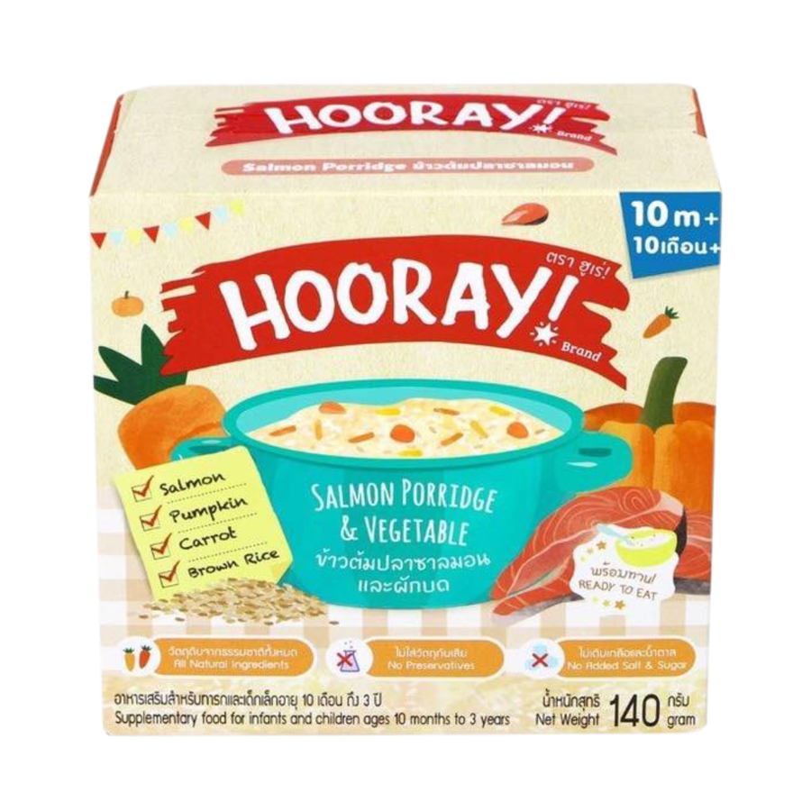 HOORAY! Salmon Porridge & Vegetable 140g